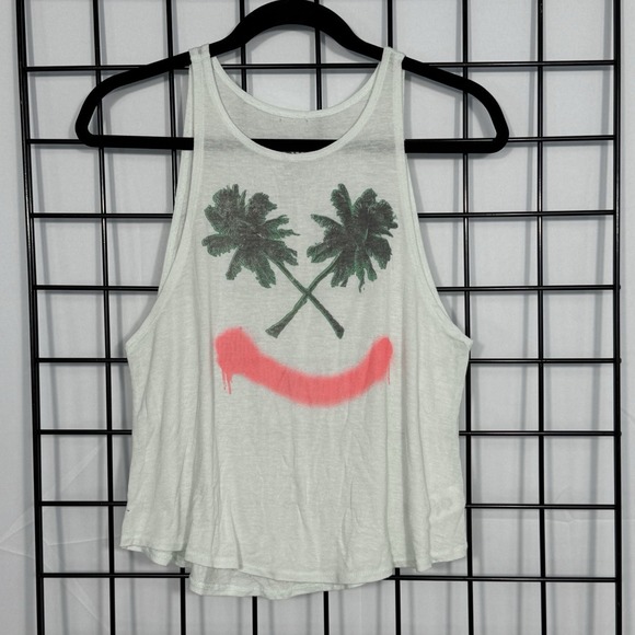 Billabong Tops - Billabong Rayz Up Tank Top Womens XS Mint Green Palm Beach Smile Loungewear‎